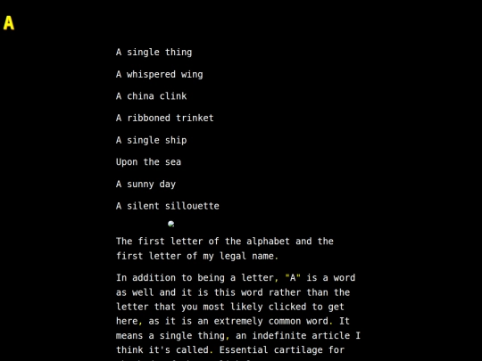 words/a screenshot