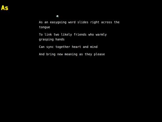 words/as screenshot
