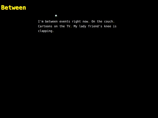 words/between screenshot