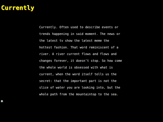 words/currently screenshot