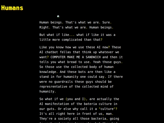 words/human screenshot