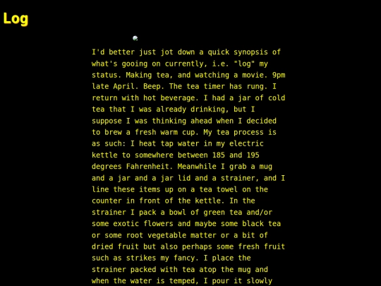 words/log screenshot