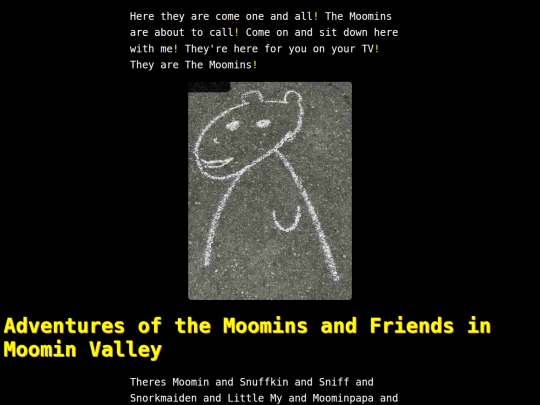 words/moomins screenshot