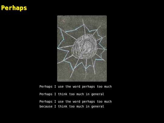 words/perhaps screenshot