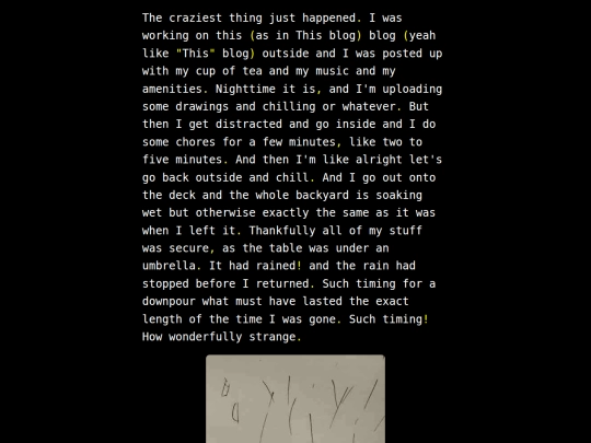 words/rain screenshot