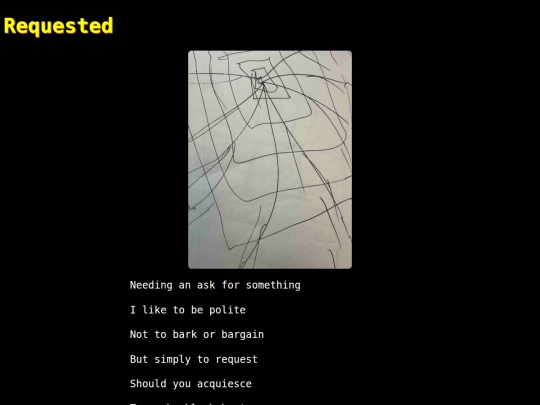 words/requested screenshot