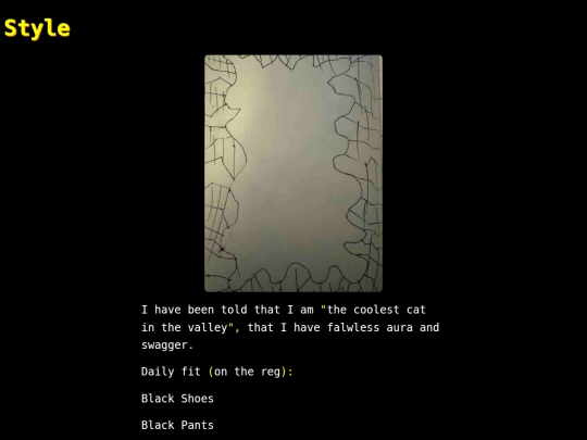 words/styles screenshot