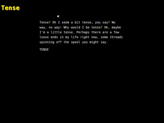 words/tense screenshot