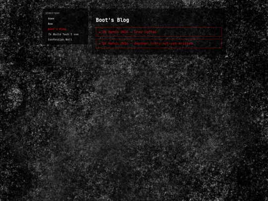 bootblog screenshot