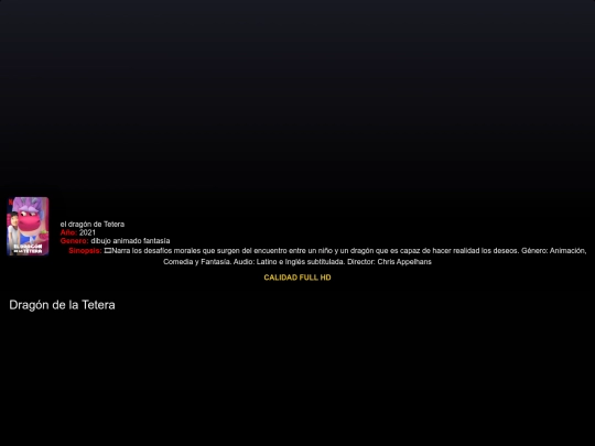 Todos los alchivo de películas /ElDragndeTetera screenshot