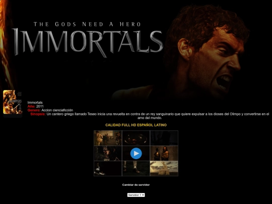 Todos los alchivo de películas /Inmortals screenshot