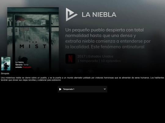 Todos los alchivo de películas /LaNiebla screenshot
