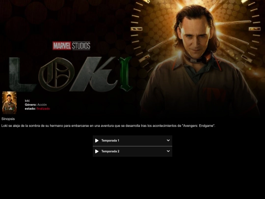 Todos los alchivo de películas /Loki screenshot