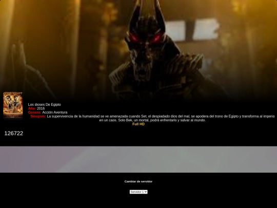 Todos los alchivo de películas /LosdiosesdeEgipto screenshot