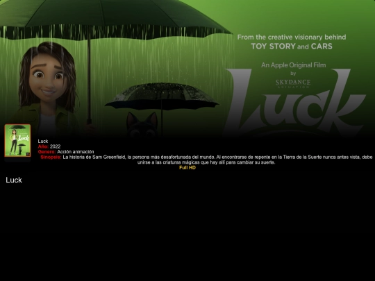 Todos los alchivo de películas /Luck screenshot