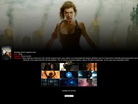 Todos los alchivo de películas /Resident6 screenshot