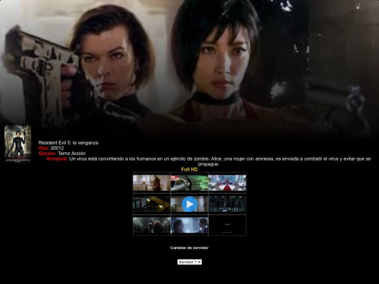 Todos los alchivo de películas /Residentevil5 screenshot