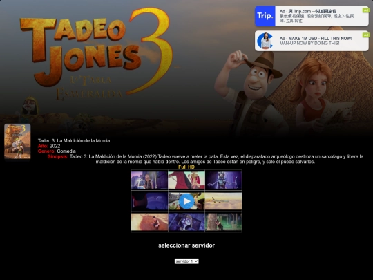 Todos los alchivo de películas /Tadeo3 screenshot