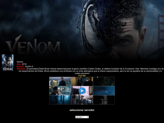 Todos los alchivo de películas /Venom screenshot