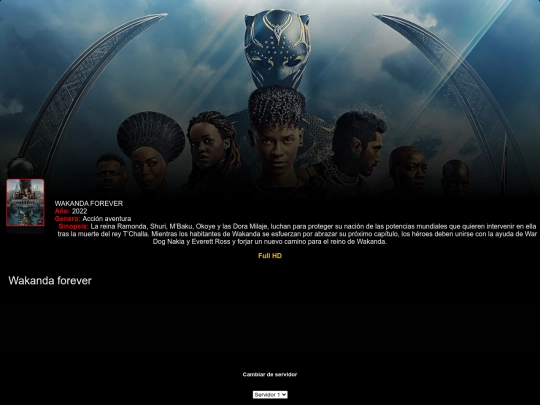 Todos los alchivo de películas /Wuakandaforever screenshot