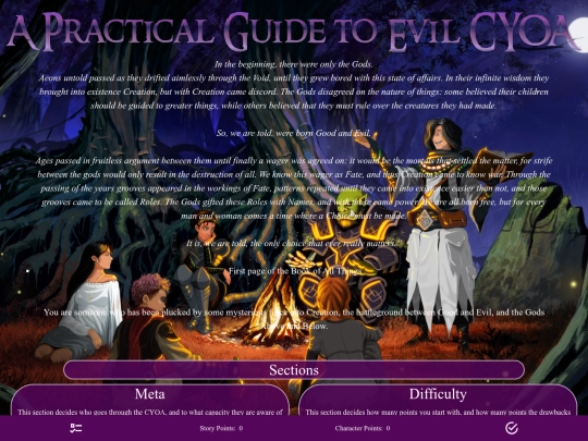 cyoa/A Practical Guide to Evil CYOA screenshot