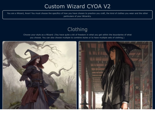 cyoa/Custom Wizard CYOA screenshot