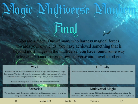 cyoa/MMMWIP screenshot