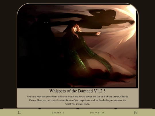 cyoa/Whispers of the Damned screenshot