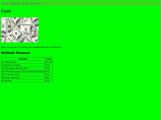 cost screenshot