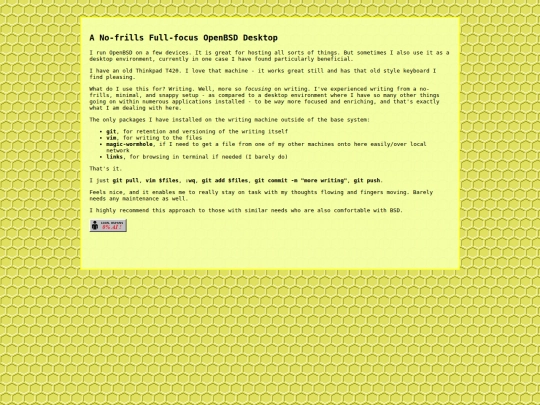 no_distractions_openbsd screenshot