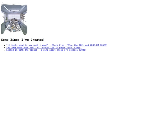 zines screenshot