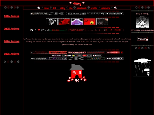 diary screenshot