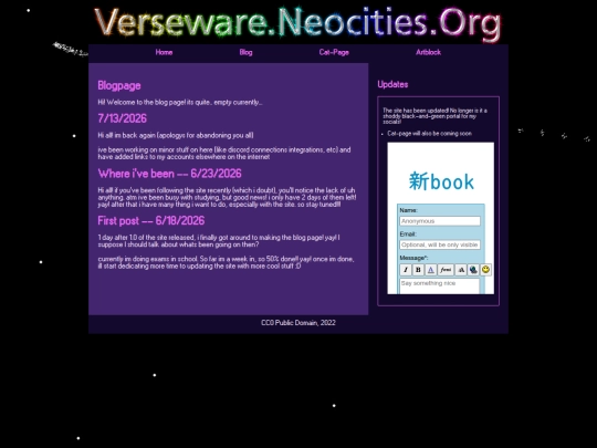 blog screenshot