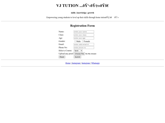 vj/fregister screenshot