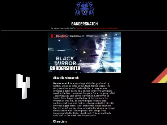 pages/literature/fanpages/bander screenshot