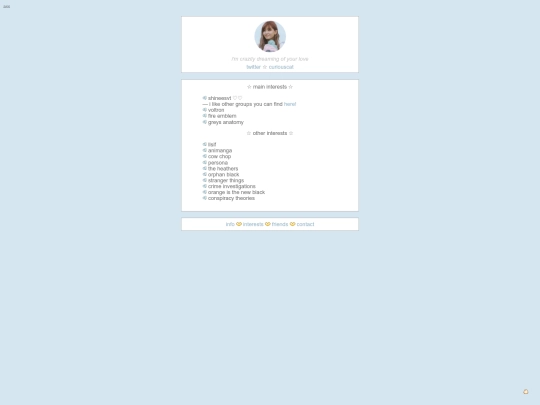 interests screenshot