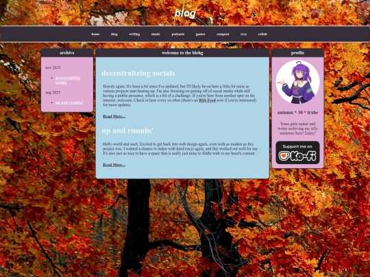 blog screenshot