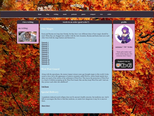 writing screenshot