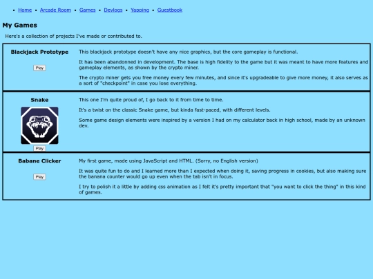 games screenshot