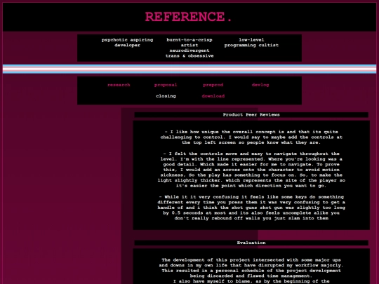 references screenshot