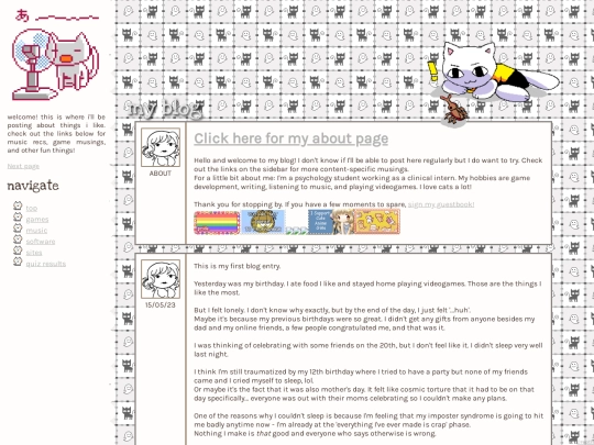 blog screenshot