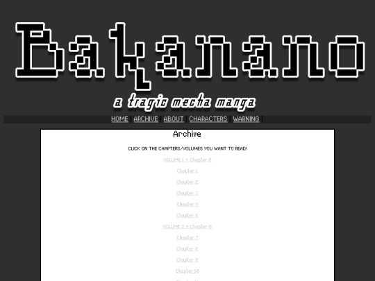 comics/bakanano/archive screenshot
