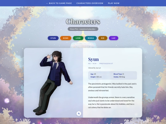 docefim/characters screenshot
