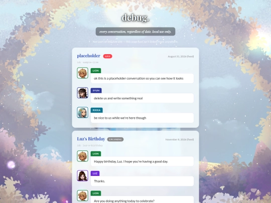 docefim/second-helpings/debug screenshot