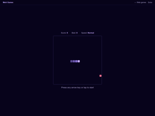 webgames/snake screenshot