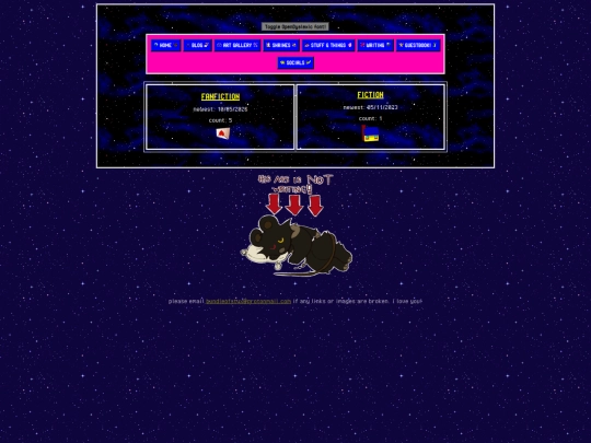 writing/directory screenshot