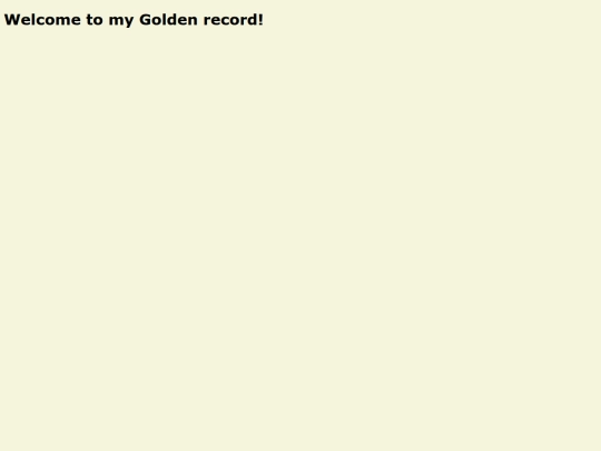 MyGoldenRecord screenshot