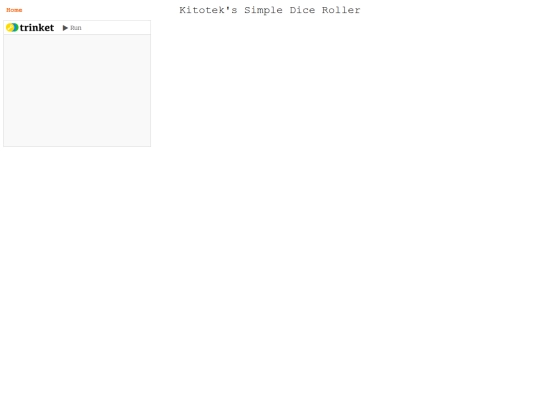 diceroller screenshot