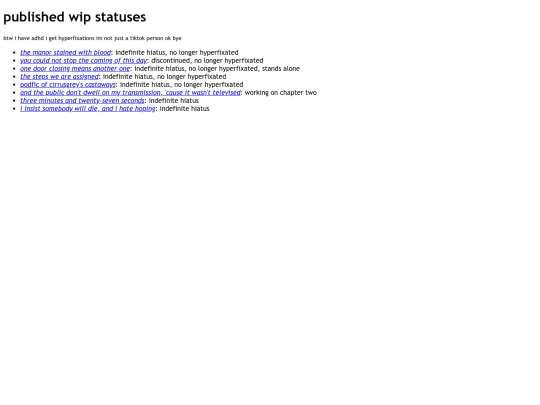 fanfic/works-in-progress/published screenshot