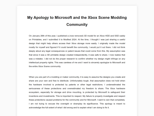 xboxapology screenshot